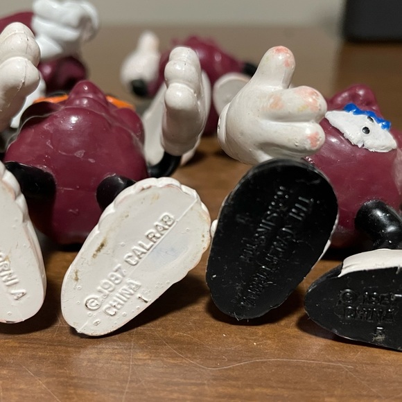 Vintage California Raisins 3" PVC Figures 1980s Calrab Applause, Lot of 8 - Picture 9 of 9